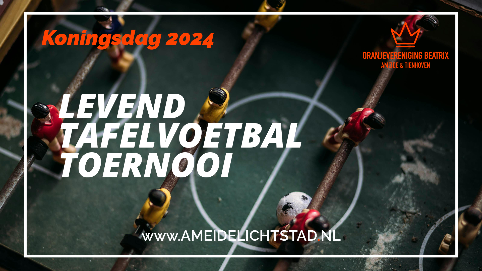 Website Levend Tafelvoetbal toernooi